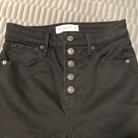 Abercrombie & Fitch Super Skinny Ankle High Rise Jeans, Size 25/0 Short - Picture 2 of 5